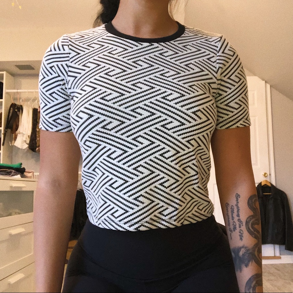 top shop patterned shirt